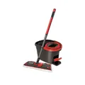 Produktbild: Vileda Turbo Ultramat Wischsystem mit Mikrofaser 2-in-1 Schwarz Rot
