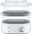 Produktbild: Braun Dampfgarer FS 5100 weiß 850W 2 Körbe BPA-frei Reisschale Eierhalter