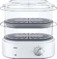 Produktbild: Braun Dampfgarer FS 5100 WH ws BRAUN Dampfgarer FS5100WH Braun