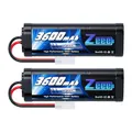 Produktbild: Zeee 7,2V 3600mAh RC NiMH Akku für RC Auto RC LKW HPI Losi Kyosho Hobby (2 Packungen)