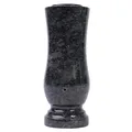 Produktbild: Grab-Vase Granit Steel Grey Friedhof-Vase Grab-Schmuck Blumen-Vase Handgefertigt
