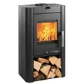 Produktbild: Kaminofen Haas & Sohn Prunus II Stahl schwarz 6 kW mit Holzfach