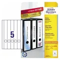 Produktbild: Avery Zweckform - Ordnerrückenetikett Ultragrip Schmal/lang 38 X 297 Mm (b X H) Selbstklebend Mit Griffloch Weiß 150 Etik./pack.