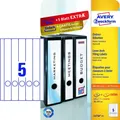Produktbild: AVERY Zweckform Ordnerrücken Etiketten 38 x 297 mm weiß 150 Etiketten