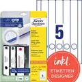 Produktbild: Avery Ordnerrugetiketten l4758-25 mat