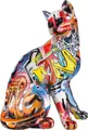 Produktbild: GILDE Dekofigur Poly Katze Pop Art (BxHxL) 23 cm x 29 cm x 16 cm