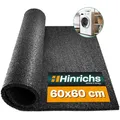 Produktbild: Hinrichs Waschmaschinen Unterlage 60x60 cm - Antirutschmatte Waschmaschine und Trockner - Zuschneidbare Gummimatte Waschmaschine aus recyceltem Gummigranulat - Schwingungsdämpfer