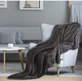 Produktbild: Kuscheldecke Grau Decke Sofa Flauschig und Plüsch Decken Fleecedecke  Sofadecke
