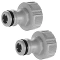Produktbild: 2x Gardena Hahnstück Hahnverbinder Verbindung 21mm G 1/2 13mm Wasserschlauch #35