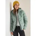 Produktbild: Steppjacke CECIL, Damen, Gr. M (40), smoke salvia, Web, Obermaterial: 100% Polyester. Futter: 100% Polyester, unifarben, regular fit normal, elastischer Bund, Jacken Steppjacke, mit Kapuze