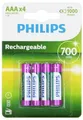 Produktbild: Philips HR03 Micro (AAA)-Akku NiMH 700 mAh 1.2V 4St.