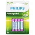 Produktbild: 4er Multipack Philips HR03 Micro (AAA)-Akku NiMH 700 mAh 1.2 V 4 St.