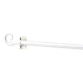 Produktbild: Scheibengardinenstange - weiß - Kringel - 85 - 150 cm