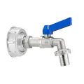 Produktbild: GEKA Plus IBC Adapter Set Kugelauslaufventil (S60x6 Anschluss, Innen- und Außengewinde G3/4, Schlauch Innendurchmesser 19 mm, Bewässerung, Adapteranschluss, Gartenbewässerung) 30.0044.8