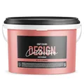 Produktbild: Craft Colors® 5L hochwertige Wandfarbe edelmatt, Kreidefarbe made in Germany, DESIGN Collection No. 422 Flamingo Koralle