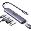 Produktbild: UGREEN Revodok 105 USB C Hub PD100W, 4K HDMI, 3*USB A Datenports C Gray