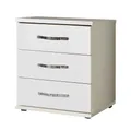 Produktbild: Nachtkommode Trio Schubladenkommode 46x40x55cm weiß Front Hochglanz
