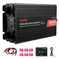 Produktbild: VEVOR 1500W Wechselrichter 12V DC auf 230V AC Reiner Sinus Fernbedienung USB