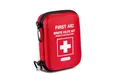Produktbild: FLEXEO Erste-Hilfe-Set Traveller DIN 13167, (1 St), kompaktes Notfallset mit Karabinerhaken für Motorrad, Wandern, Fahrrad