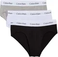 Produktbild: Calvin Klein Herren 3er Pack Unterhosen Hip Briefs Unterwäsche, Mehrfarbig (Black/White/Grey Heather), XL
