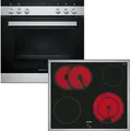 Produktbild: Siemens - Einbau Herdset Eq110 Ka0z - Edelstahl / Schwarz 60 Cm 66 L 4 Kochzonen
