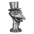 Produktbild: Steampunk Crow - Dekofigur Krähe Vogelmotiv silberfarben (G89296)