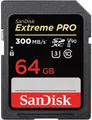 Produktbild: SanDisk Extreme PRO 64GB SDXC-Speicherkarte mit bis zu 300MB / s