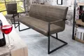 Produktbild: riess-ambiente Sitzbank LOFT 160cm taupe / schwarz (Einzelartikel, 1-St), Esszimmer · Microfaser · Metall · Industrial
