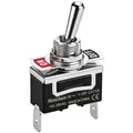 Produktbild: Heschen Kippschalter aus Metall, C511A, SPST, Dauerlicht, EIN/AUS 2 Positionen, 15A 250VAC, 2 Flachstecker, CE (1)