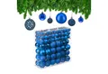 Produktbild: relaxdays Weihnachtsbaumkugel Weihnachtskugeln im 150er Set, blau