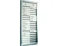 Produktbild: LEGAMASTER Wandtafel Personal- Projekt-Planungstafel Professional In-and-Outboard 26x31cm