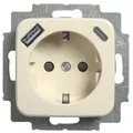 Produktbild: Busch-Jaeger Steckdose 1f pws UP USB IP20 ZP Schutzk