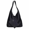 Produktbild: ITALYSHOP24 Made in Italy Damen echt Leder Tasche Rindsleder Shopper Schultertasche Umhängetasche Handtasche Beuteltasche Hobo Bag Ledertasche Reisetasche Sport Arbeit Urlaub Daily Bag groß Navy