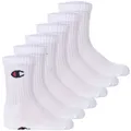 Produktbild: Champion Kinder Socken, 6er Pack - Crew Socken, einfarbig Weiß 27-30