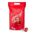 Produktbild: Lindt LINDOR Schokoladen Kugeln Vollmilch | ca. 80 Milch-Schokolade mit zartschmelzender Füllung | Großpackung, Pralinen-Geschenk, 1kg