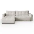 Produktbild: Lookway Gepolstertes Ecksofa Aston mit Schlaffunktion – Schlafsofa 130x230 cm, Eckcouch 261x143 cm, Höhe 83 cm – Polsterecke für Wohnzimmer und Gäste (Lambi 1)