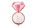Produktbild: Folienballon Ring 41x72cm She Said Yes - Ballon für Helium oder Luft - Luftballon für JGA Junggesellinnenabschied Bachelorette Party - Folienluftballon als Partydeko - Rosegold Rosa