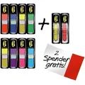 Produktbild: 3M Post-it Index Mini 683-VAD1, 11,9 mm x 43,2 mm, verschiedene Farben, 8 x 35 Haftstreifen, 2 x 24 Index Pfeile