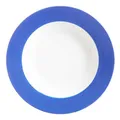 Produktbild: Ritzenhoff & Breker Doppio Suppenteller, 1 Stück, Teller tief mit farbigem Rand, Essteller, Porzellan, Indigo Blau, Ø 22 cm, 063868