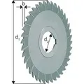 Produktbild: Schmaler Scheibenfräser Ø d1 js16 x Breite b k11: 100 x 4 mm