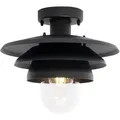 Produktbild: QAZQA Design-Außen-Deckenleuchte Schwarz IP44 Morty