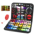 Produktbild: Nähset mit 229 PCS Nähzubehör Komplettes Nähzeug Nähkästchen mit Leder Traget...