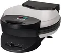 Produktbild: Tefal Waffeleisen WM310D | Herzform | 1000W | Ø 20cm | Edelstahl Schwarz | Antihaft | Temperaturregler | Teigauffang