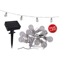 Produktbild: 10er-LED-Solar-Lichterkette Glühbirne 7,60 m Schwarz