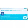 Produktbild: PARACETAMOL 500-1A Pharma Tabletten 20 St PZN 02481587#