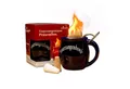 Produktbild: Feuerzangentasse Bowle-Set Feuerzangentasse 1er-Set (Feuerzangenbowle Set, 5-tlg., 1x Feuerzangentasse, 3x Zimtzuckerhütchen, 1x Rezeptheftchen), hitzebeständige Keramik, Edelstahl-Feuerzange