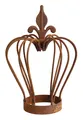 Produktbild: Rost Krone 23 cm mit Lilie Edelrost Gartendeko Metall Gartendekoration Deko