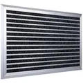 Produktbild: Relaxdays Fußmatte Aluminium Schwarz,Silber