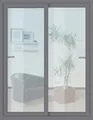Produktbild: Schiebetür Kunststoff anthrazit mit ESG 3000x2100 mm