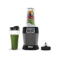 Produktbild: Ninja Mixer mit 2 Programmen: Mixen & Max Mixen, Impulsfunktion, 2x 700ml Becher mit Ausgussdeckel, 1000W, spülmaschinenfest, Mixer Smoothie Maker, Auto-iQ, Schwarz BN495EU